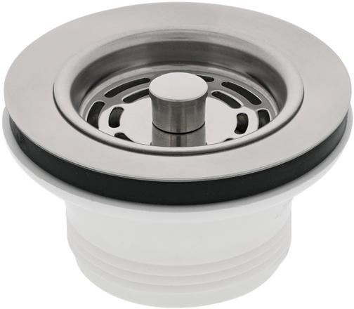 Сливной клапан BLANCO 1,5 дюйм. с ручной корзиной radial, белый