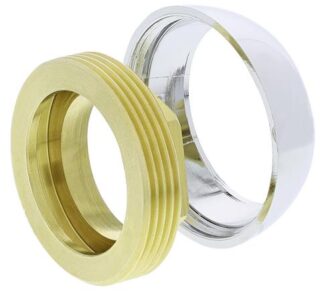 Декоративное кольцо хром BLANCO + гайка крепления картриджа M37x1,5
