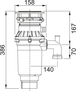 Измельчитель Franke Turbo Elite TE-75S