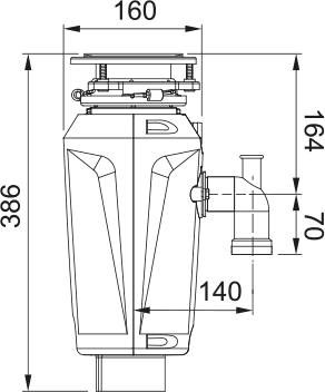 Измельчитель Franke SLIM 75