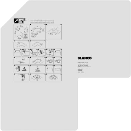 Шаблон BLANCO для выреза METRA 9 E