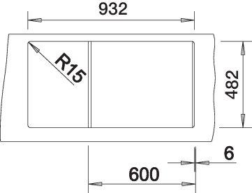 Мойка BLANCO TIPO XL 6 S нержавеющая сталь