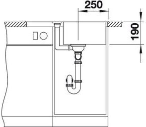 Мойка BLANCO METRA 45 S Compact SILGRANIT