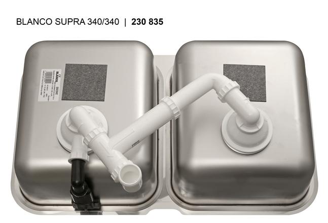 Мойка BLANCO SUPRA 340/340-U нержавеющая сталь