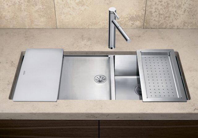 Мойка BLANCO CLARON 400/550-T-U R нержавеющая сталь