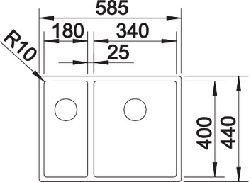 Мойка BLANCO CLARON 340/180-IF