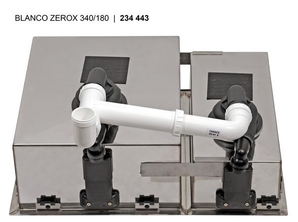 Мойка BLANCO ZEROX 340/180-IF (чаша слева) нержавеющая сталь