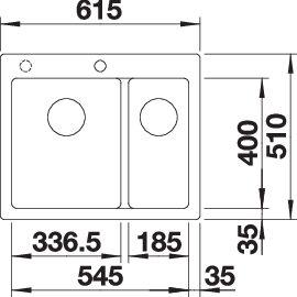 Мойка BLANCO PLEON 6 Split SILGRANIT