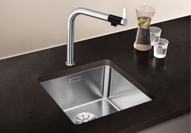 Мойка BLANCO ANDANO 340-U нержавеющая сталь зеркальная (отводная арматура InFino)
