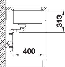 Мойка BLANCO SUBLINE 320-U SILGRANIT