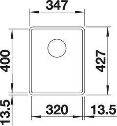 Мойка BLANCO SUBLINE 320-F SILGRANIT