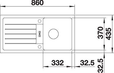 Мойка BLANCO FAVUM 45 S SILGRANIT