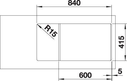Мойка BLANCO FAVUM XL 6 S SILGRANIT
