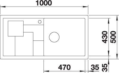 Мойка BLANCO SITY XL 6 S SILGRANIT