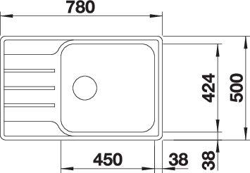 Мойка BLANCO LEMIS XL 6S-IF Compact нержавеющая сталь