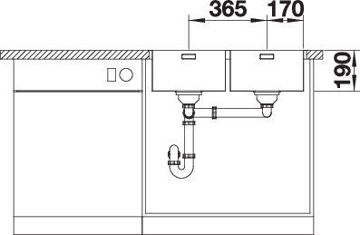 Мойка BLANCO ANDANO 340/340-IF/A нержавеющая сталь