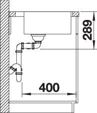 Мойка BLANCO ANDANO 400/400-IF/A нержавеющая сталь