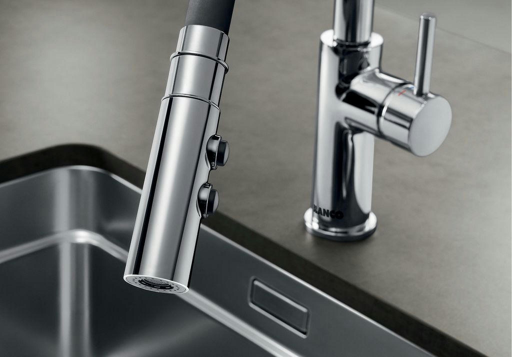 Смеситель BLANCO CATRIS-S Flexo PVD Steel