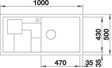 Мойка BLANCO SITY XL 6 S SILGRANIT