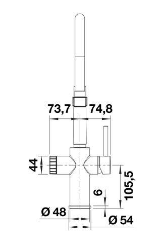 Смеситель BLANCO CATRIS-S Flexo Filter