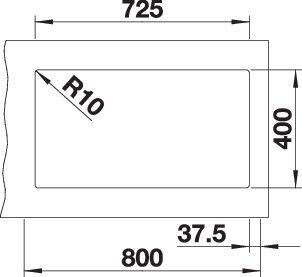 Мойка BLANCO SUBLINE 430/270-U SILGRANIT