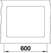 Мойка BLANCO SUBLINE 500-F SILGRANIT