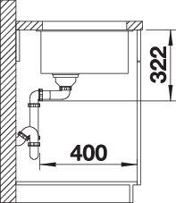 Мойка BLANCO SUBLINE 700-U LEVEL SILGRANIT