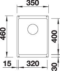 Мойка BLANCO SUBLINE 320-U SILGRANIT