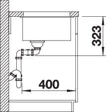 Мойка BLANCO SUBLINE 350/350-U SILGRANIT