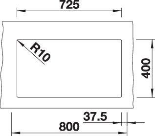 Мойка BLANCO SUBLINE 350/350-U SILGRANIT